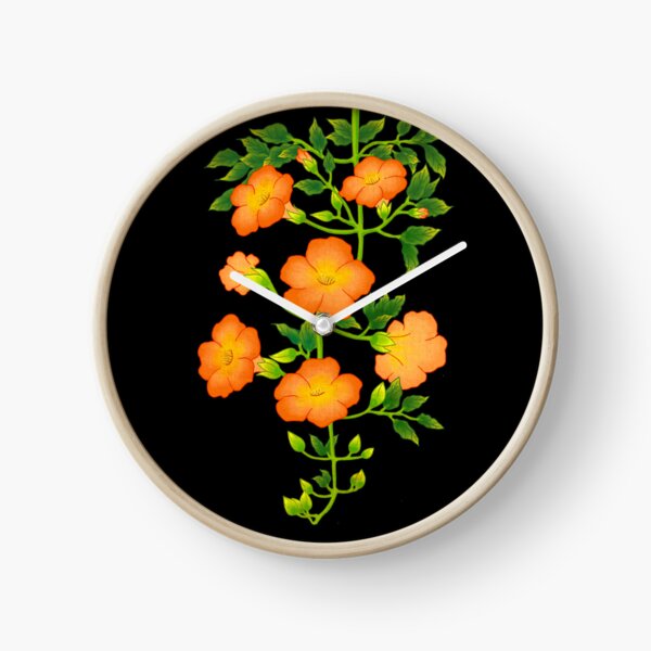 Item preview, Korean Trumpet Vine - Midnight Black Contrast Edition  designed and sold by QamarART Paintings.