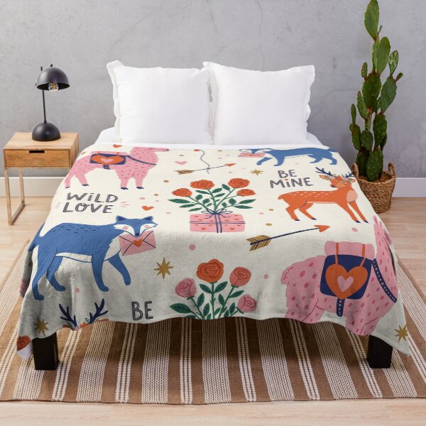 Item preview, Wild Love Be Mine Cute Llama Fox Deer Pattern designed and sold by zzz888.