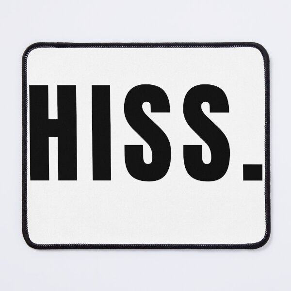 Item preview, HISS. Minimalist Cat Typography Design designed and sold by Savage Cat Quotes.