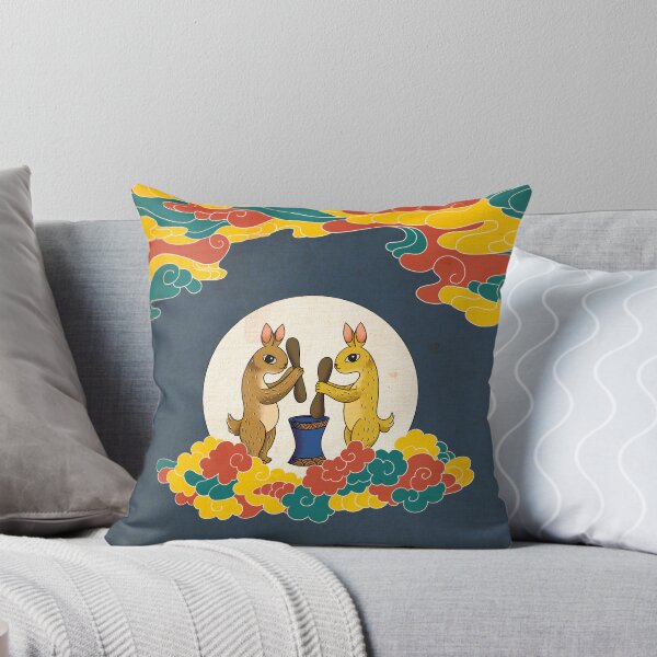 Item preview, Celestial Tale: Moon Rabbit in the Deep Blue Night designed and sold by QamarART Paintings.