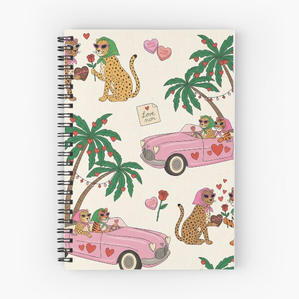 Item preview, Retro Pink Car Leopard and Tiger Road Trip designed and sold by zzz888.