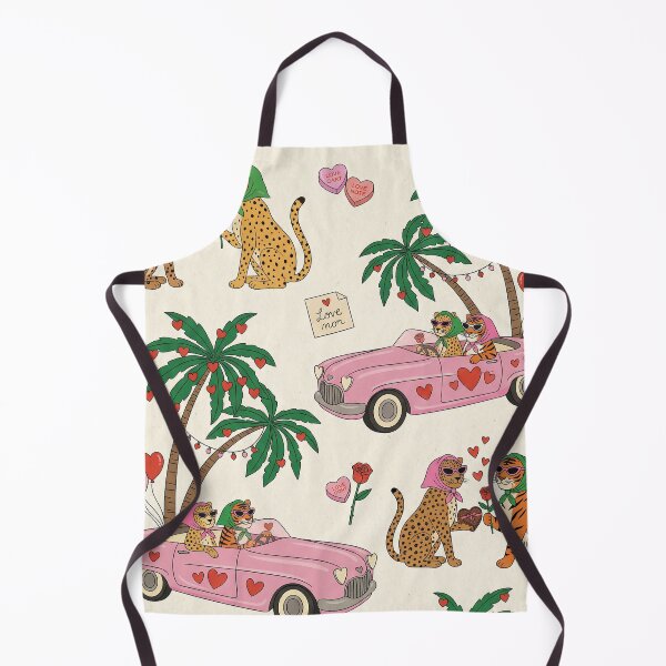 Item preview, Retro Pink Car Leopard and Tiger Road Trip designed and sold by zzz888.
