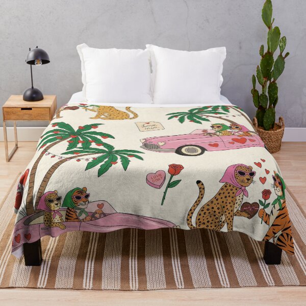 Item preview, Retro Pink Car Leopard and Tiger Road Trip designed and sold by zzz888.