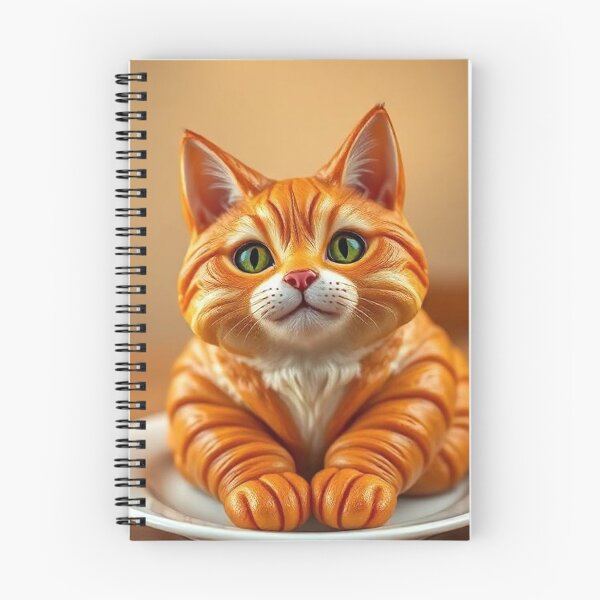 Item preview, Cat Croissant Delight Whimsical Feline Pastry Fantasy Art designed and sold by PixelVibe782.