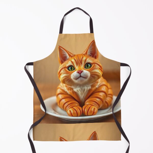 Item preview, Cat Croissant Delight Whimsical Feline Pastry Fantasy Art designed and sold by PixelVibe782.