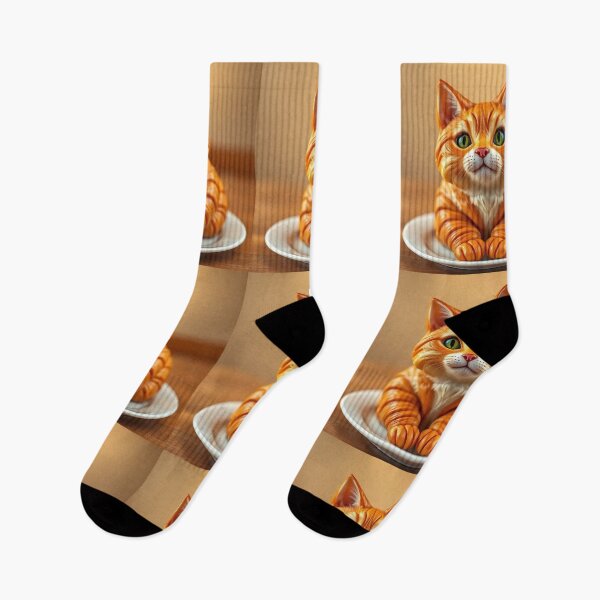 Item preview, Cat Croissant Delight Whimsical Feline Pastry Fantasy Art designed and sold by PixelVibe782.