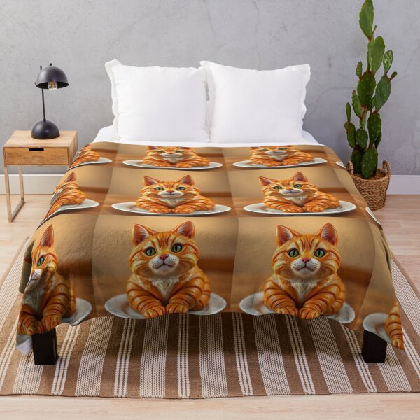Item preview, Cat Croissant Delight Whimsical Feline Pastry Fantasy Art designed and sold by PixelVibe782.