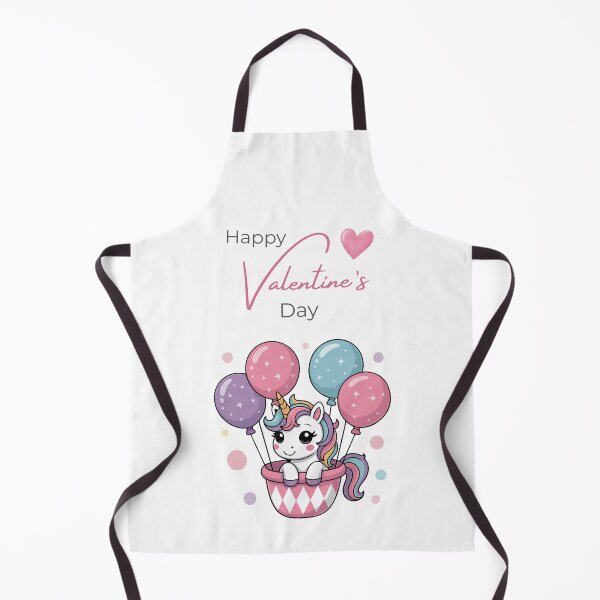 Item preview, Cute Valentine Unicorn in Balloon – Kawaii Love Art designed and sold by CrescentCrew.