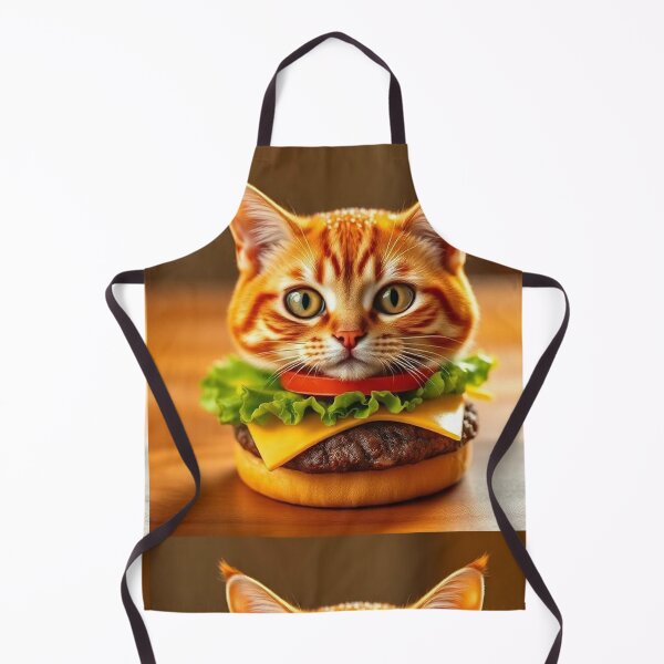 Item preview, Cat Burger Fantasy Playful Feline Food Art Creation designed and sold by PixelVibe782.