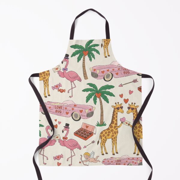 Item preview, Retro Love Bug Car Giraffe Flamingo Valentine Pattern designed and sold by zzz888.