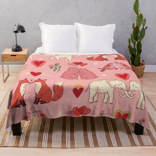 Item preview, Whimsical Pink Animal Love Valentine Pattern designed and sold by zzz888.