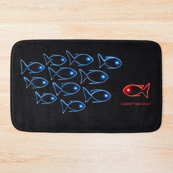 Item preview, I Don’t Do Cult — Neon Outsider Fish designed and sold by Sanctum Icons.