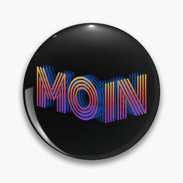 Item preview, MOIN Typography – Modern Neon Line Design | North German Greeting designed and sold by Fies-und-Fein.
