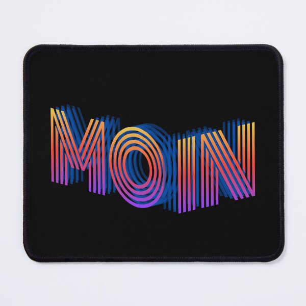 Item preview, MOIN Typography – Modern Neon Line Design | North German Greeting designed and sold by Fies-und-Fein.