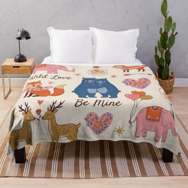 Item preview, Whimsical Wild Love Animal Friends Valentine Pattern designed and sold by zzz888.