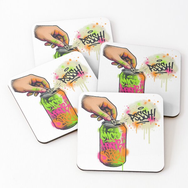 Item preview, Neon Graffiti Soda Can Opening Spray Art designed and sold by InfiniteArt11.