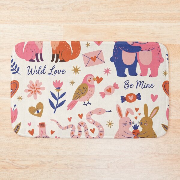 Item preview, Whimsical Wild Love Woodland Animal Valentine Pattern designed and sold by zzz888.