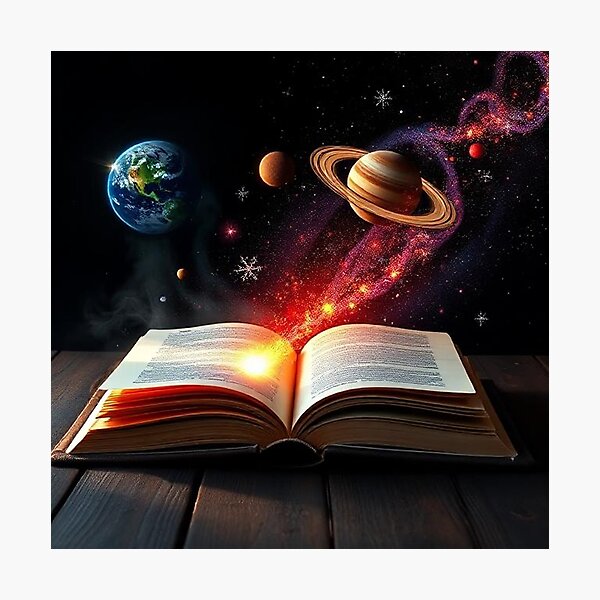 Item preview, Cosmic Book of Light Mystical Galaxy Fantasy Journey designed and sold by PixelVibe782.