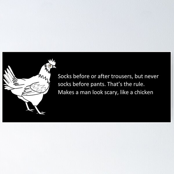 Item preview, Socks before or after trousers designed and sold by SHappe.