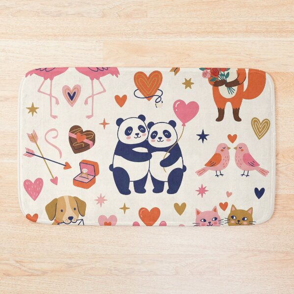 Item preview, Cute Animal Valentine Montage Panda Dog Fox Love designed and sold by zzz888.