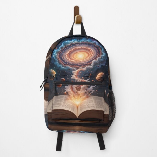Item preview, Galaxy Rising From an Open Book Surreal Cosmic Fantasy designed and sold by PixelVibe782.