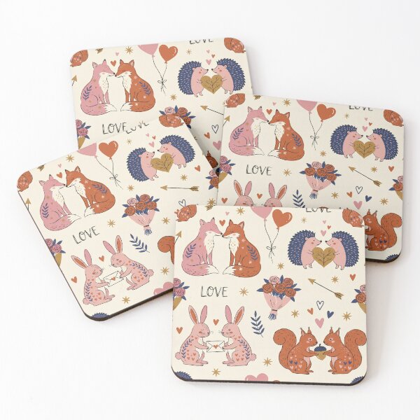 Item preview, Whimsical Woodland Sweethearts Valentine Pattern designed and sold by zzz888.