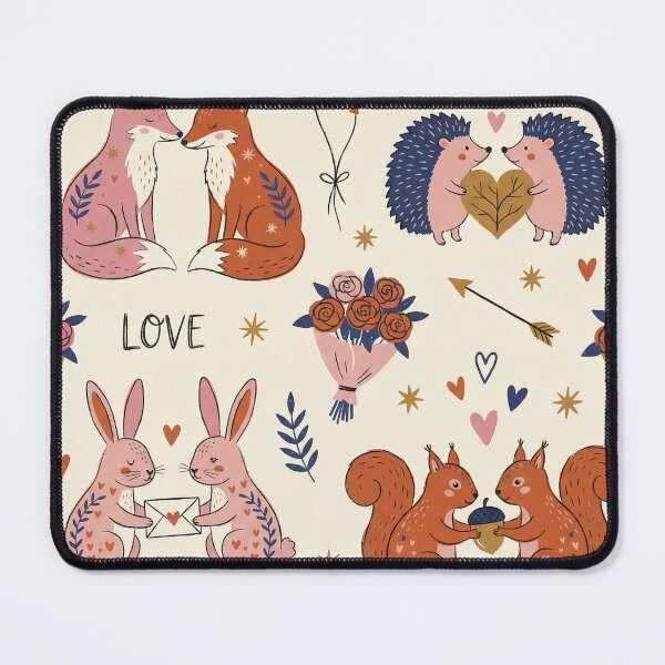 Item preview, Whimsical Woodland Sweethearts Valentine Pattern designed and sold by zzz888.