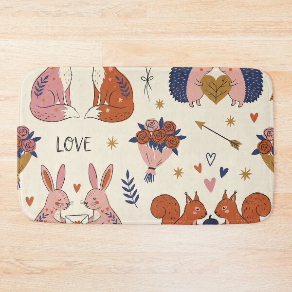 Item preview, Whimsical Woodland Sweethearts Valentine Pattern designed and sold by zzz888.