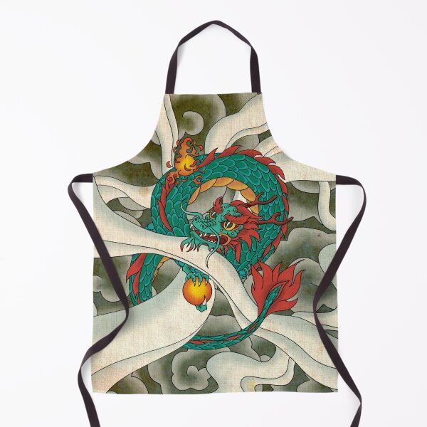Item preview, Korean Folk Art: The Azure Spirit Dragon A designed and sold by QamarART Paintings.