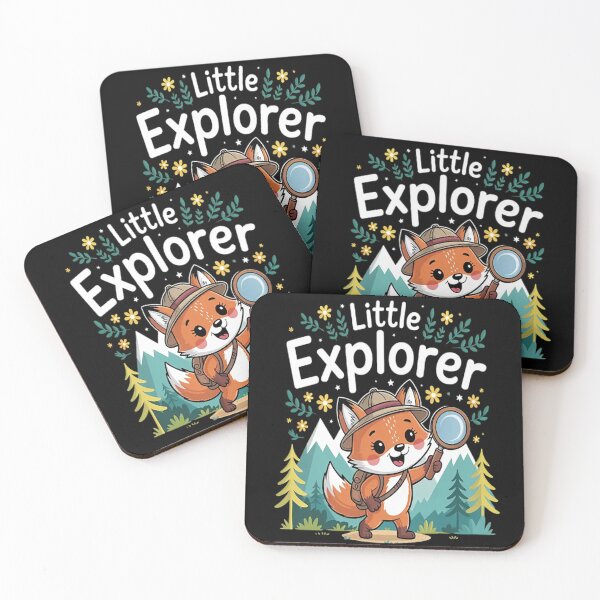 Item preview, Little Explorer, Cute Fox Camping Hiking designed and sold by brinbotty.