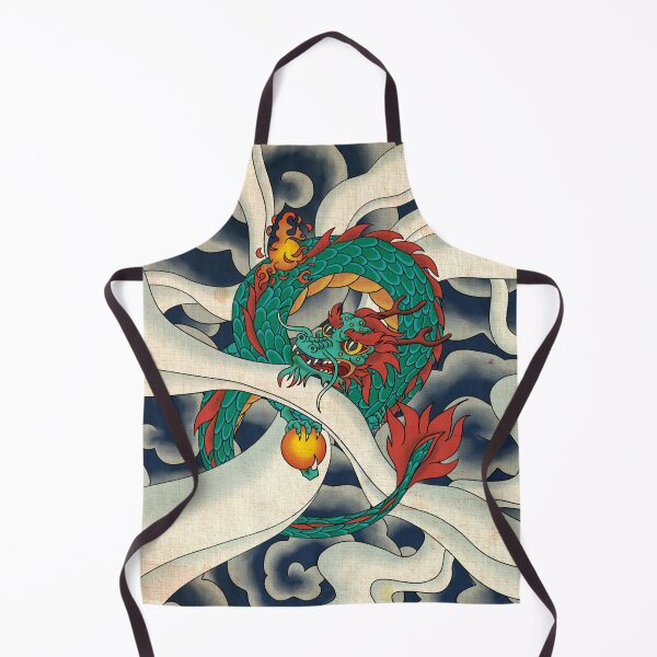 Item preview, Korean Folk Art: The Azure Spirit Dragon B designed and sold by QamarART Paintings.