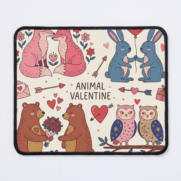 Item preview, Animal Valentine Montage Cute Woodland Romance designed and sold by zzz888.
