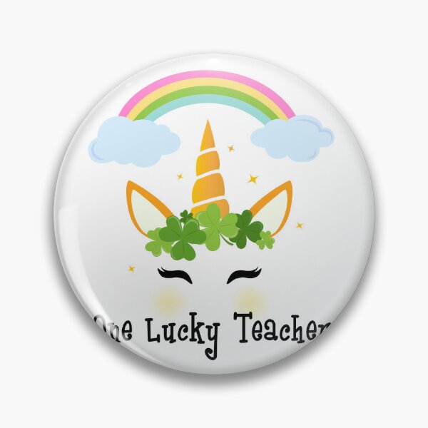 Item preview, One Lucky Teacher Unicorn designed and sold by RoyesButler.