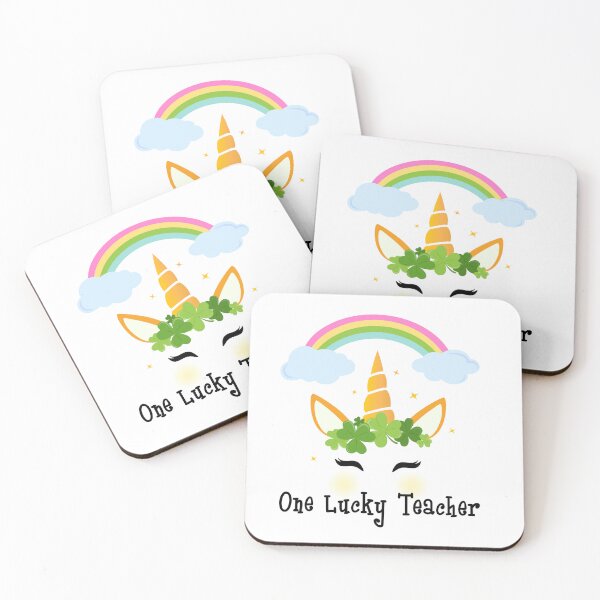 Item preview, One Lucky Teacher Unicorn designed and sold by RoyesButler.