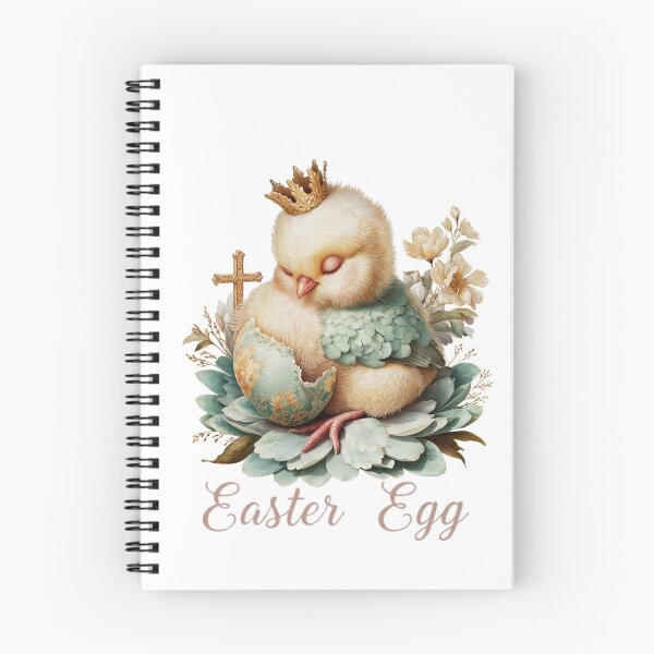 Item preview, Cute Hatching Easter Chick Crown Cross on Egg - Easter Egg Chick designed and sold by Anastasiia Yurevych.