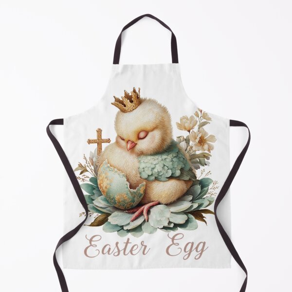 Item preview, Cute Hatching Easter Chick Crown Cross on Egg - Easter Egg Chick designed and sold by Anastasiia Yurevych.