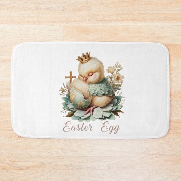 Item preview, Cute Hatching Easter Chick Crown Cross on Egg - Easter Egg Chick designed and sold by Anastasiia Yurevych.