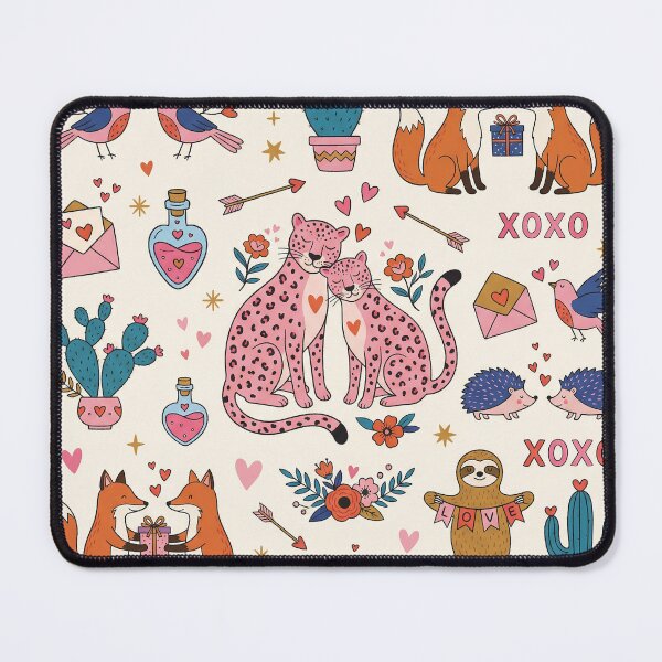 Item preview, Cute Animal Valentine Montage Leopard Fox Sloth Love designed and sold by zzz888.