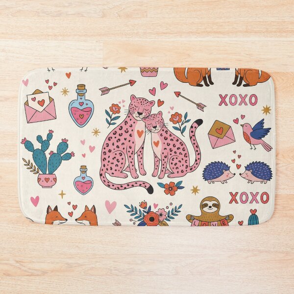 Item preview, Cute Animal Valentine Montage Leopard Fox Sloth Love designed and sold by zzz888.