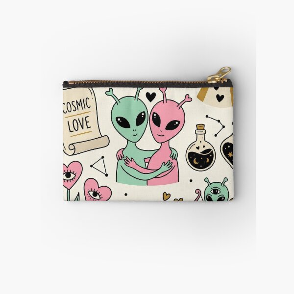 Item preview, Cosmic Love Cute Alien Couple Montage designed and sold by zzz888.