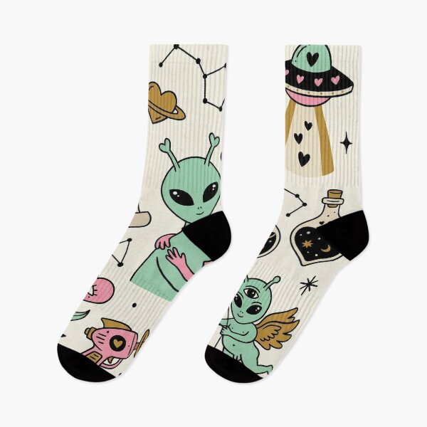 Item preview, Cosmic Love Cute Alien Couple Montage designed and sold by zzz888.