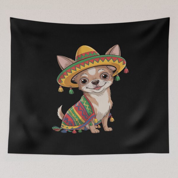 Item preview, Cinco De mayo Chihuahua dog Lover Sombrero Tacos Fiesta designed and sold by catsdothingz.