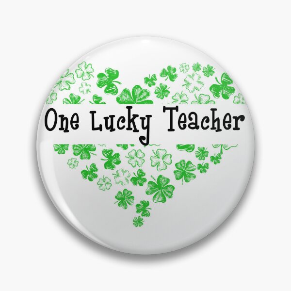 Item preview, One Lucky Teacher Heart designed and sold by RoyesButler.