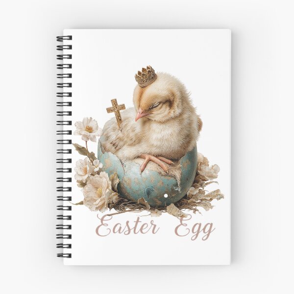 Item preview, Cute Hatching Easter Chick Crown Cross on Egg - Easter Egg Chick designed and sold by Anastasiia Yurevych.