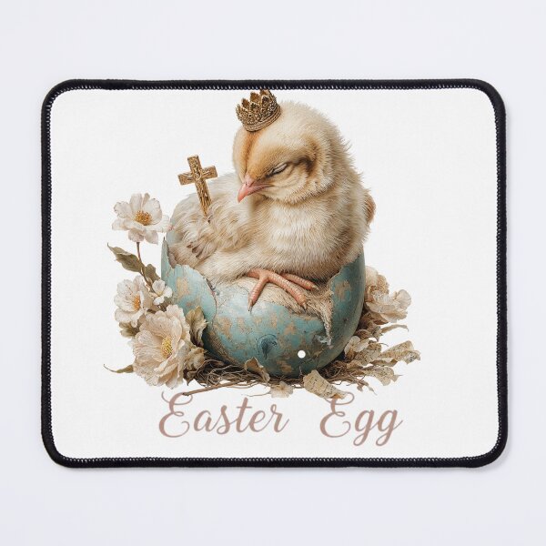 Item preview, Cute Hatching Easter Chick Crown Cross on Egg - Easter Egg Chick designed and sold by Anastasiia Yurevych.