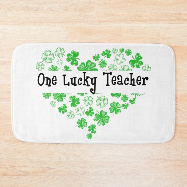 Item preview, One Lucky Teacher Heart designed and sold by RoyesButler.