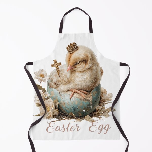 Item preview, Cute Hatching Easter Chick Crown Cross on Egg - Easter Egg Chick designed and sold by Anastasiia Yurevych.