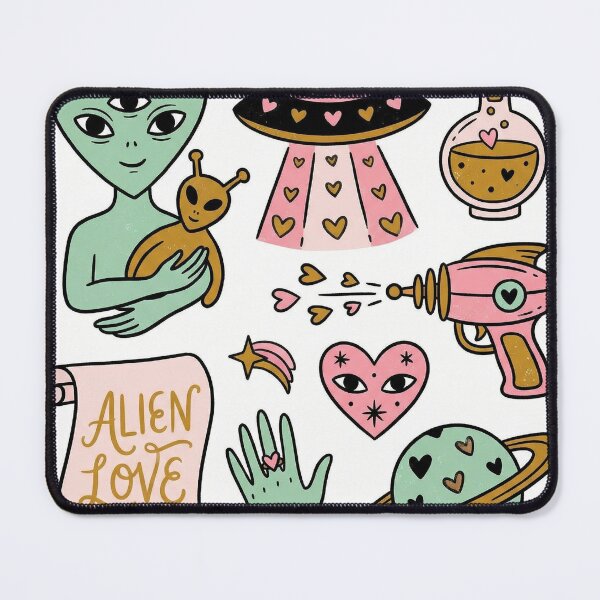 Item preview, Alien Love Three Eyed Heart Head Sci-Fi Montage designed and sold by zzz888.