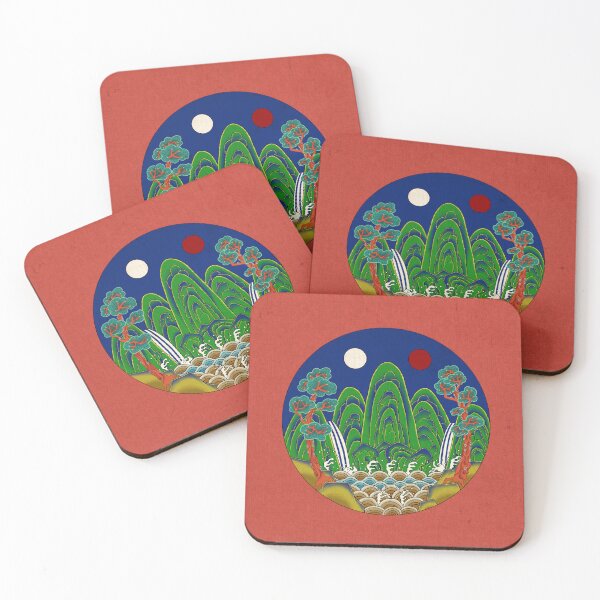 Item preview, Korean Folk Art: The Royal Sun, Moon, and Five Peaks A  designed and sold by QamarART Paintings.