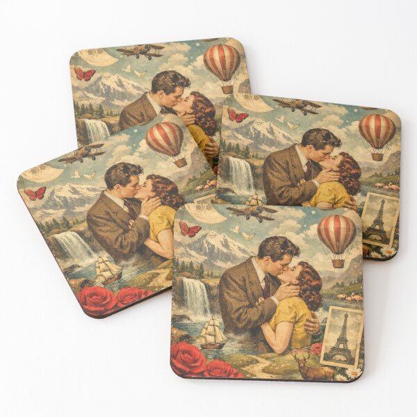 Item preview, Vintage World Tour – Romantic Kiss in Paris designed and sold by Mauswohn.